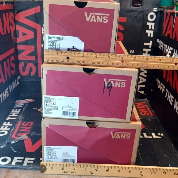 (6) Vans Empty Shoe Boxes For Storage or Display Men's 6.5, 7, 8 - Picture 3 of 12